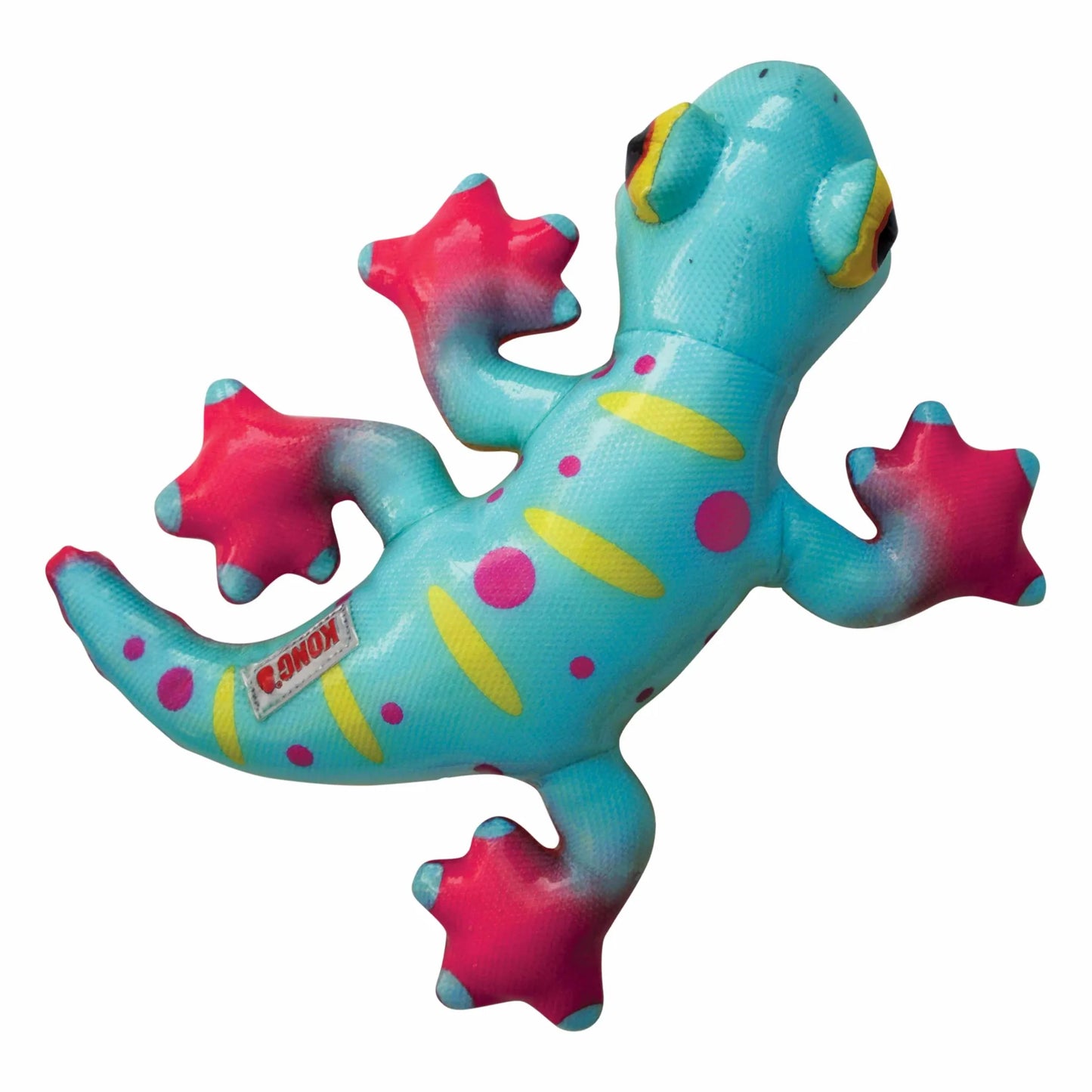 KONG Shieldz Tropics Gecko Dog Chew Toy Medium